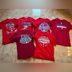 Philadelphia Phillies T-shirt Memorabilia Lot